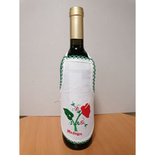 Carregar imagem no visualizador da galeria, Avental de Garrafa Bordado à Máquina: Verde; Antúrio