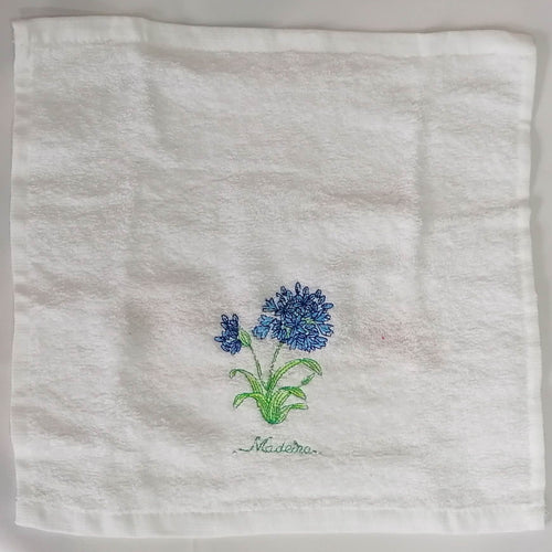 Pano de Felpo com Agapantes Pequeno