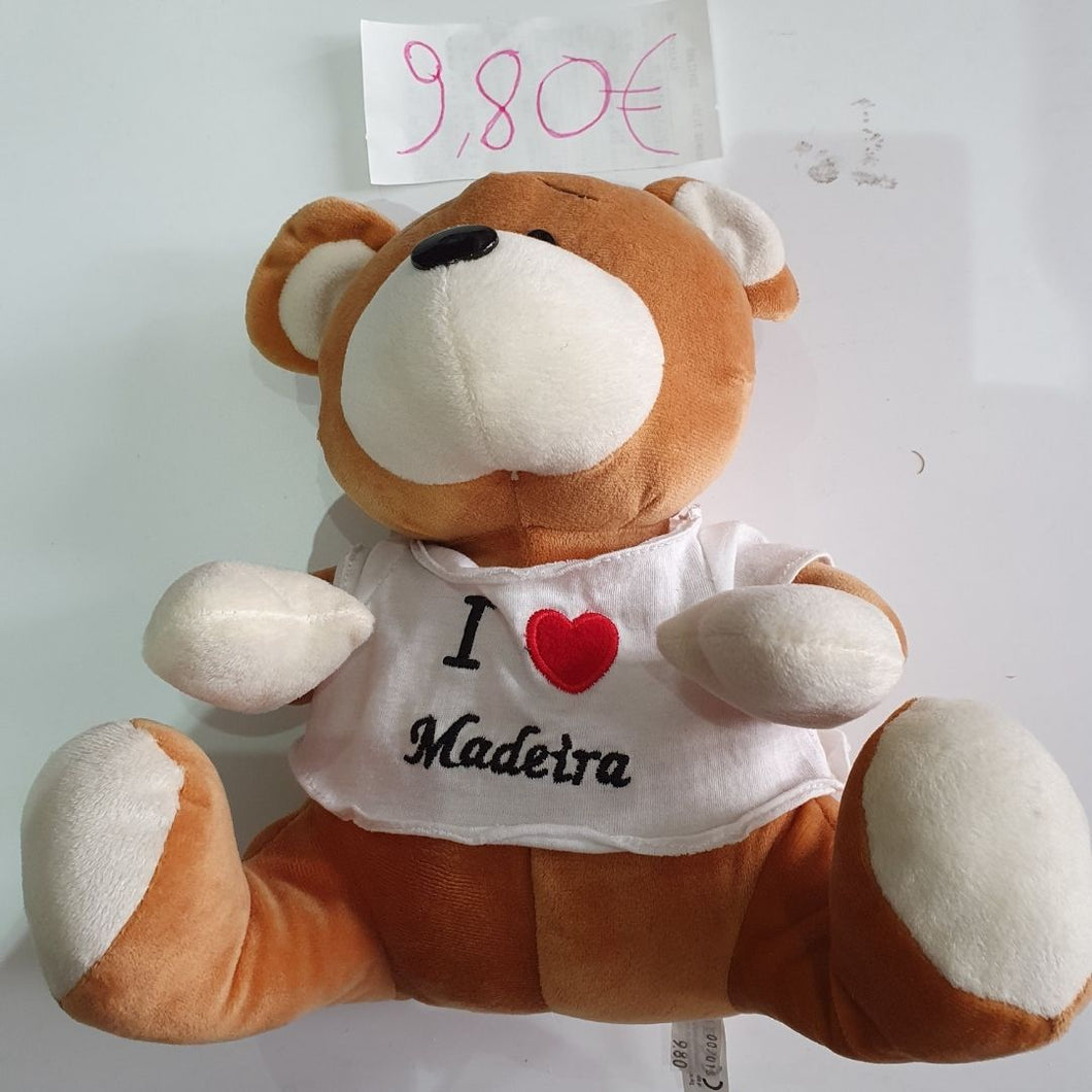 Peluche Urso I Love Madeira