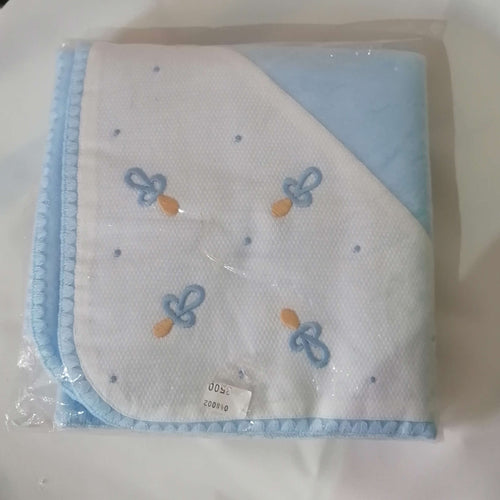 Cobertor de Bebé Bordado: Azul