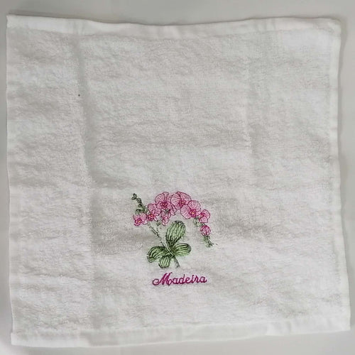  Pano de Felpo com Orquídea