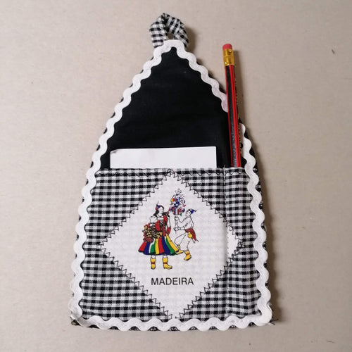 Porta Blocos para Pendurar + Lápis: Preto Brinquinho