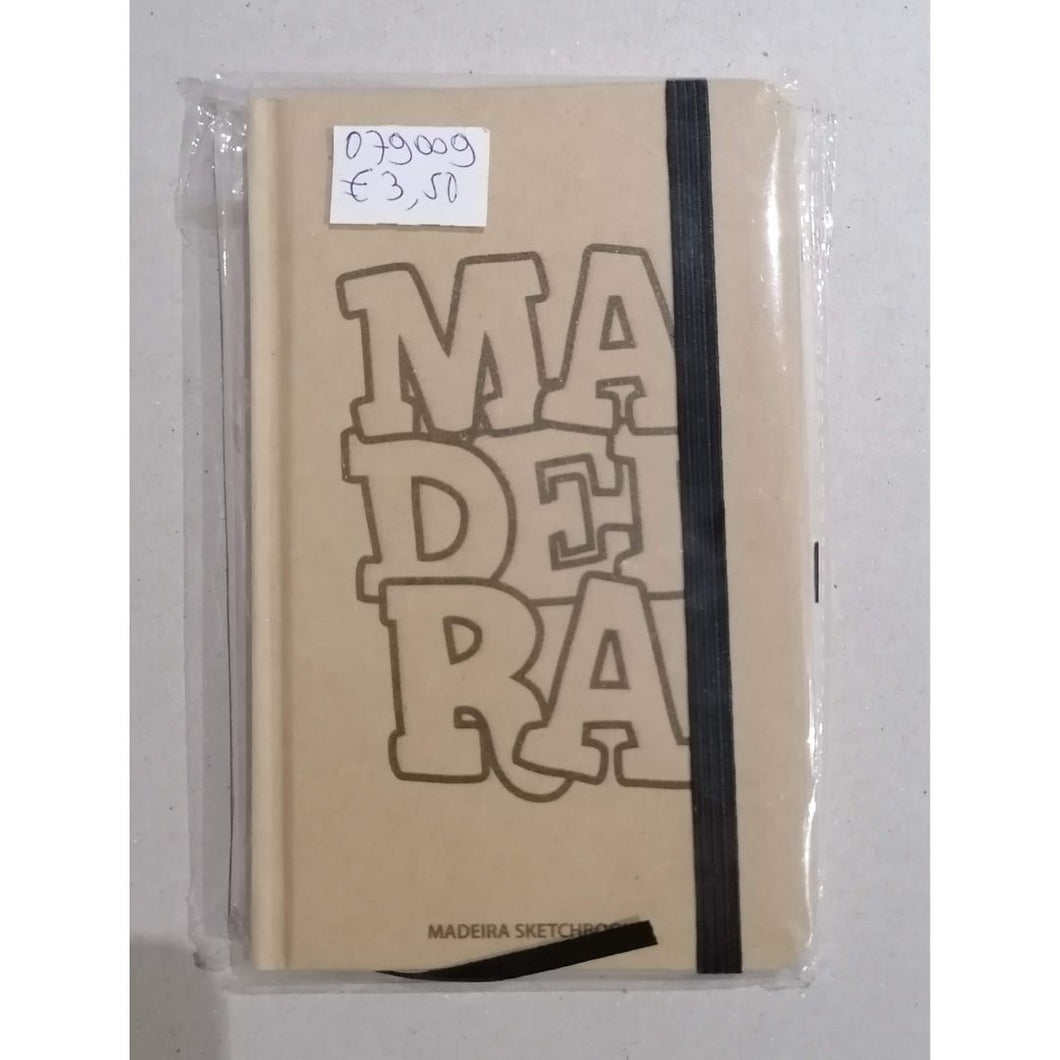 Bloco de Notas com Capa Reciclada: Madeira