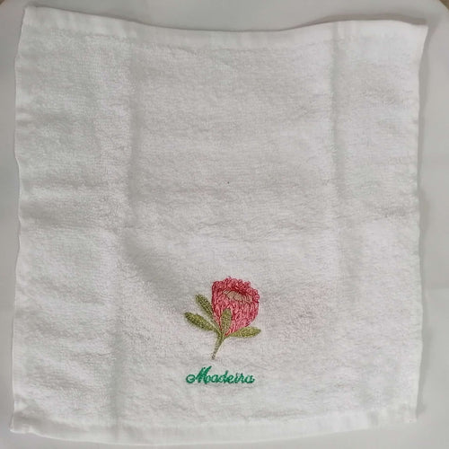 Pano de Felpo com Protea Pequena