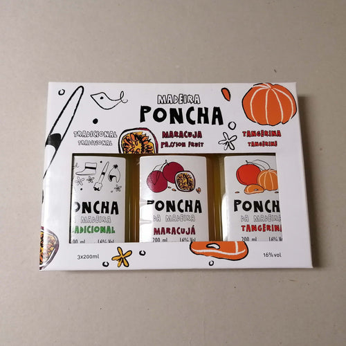 Pack Poncha Madeira: Tradicional + Maracujá + Tangerina