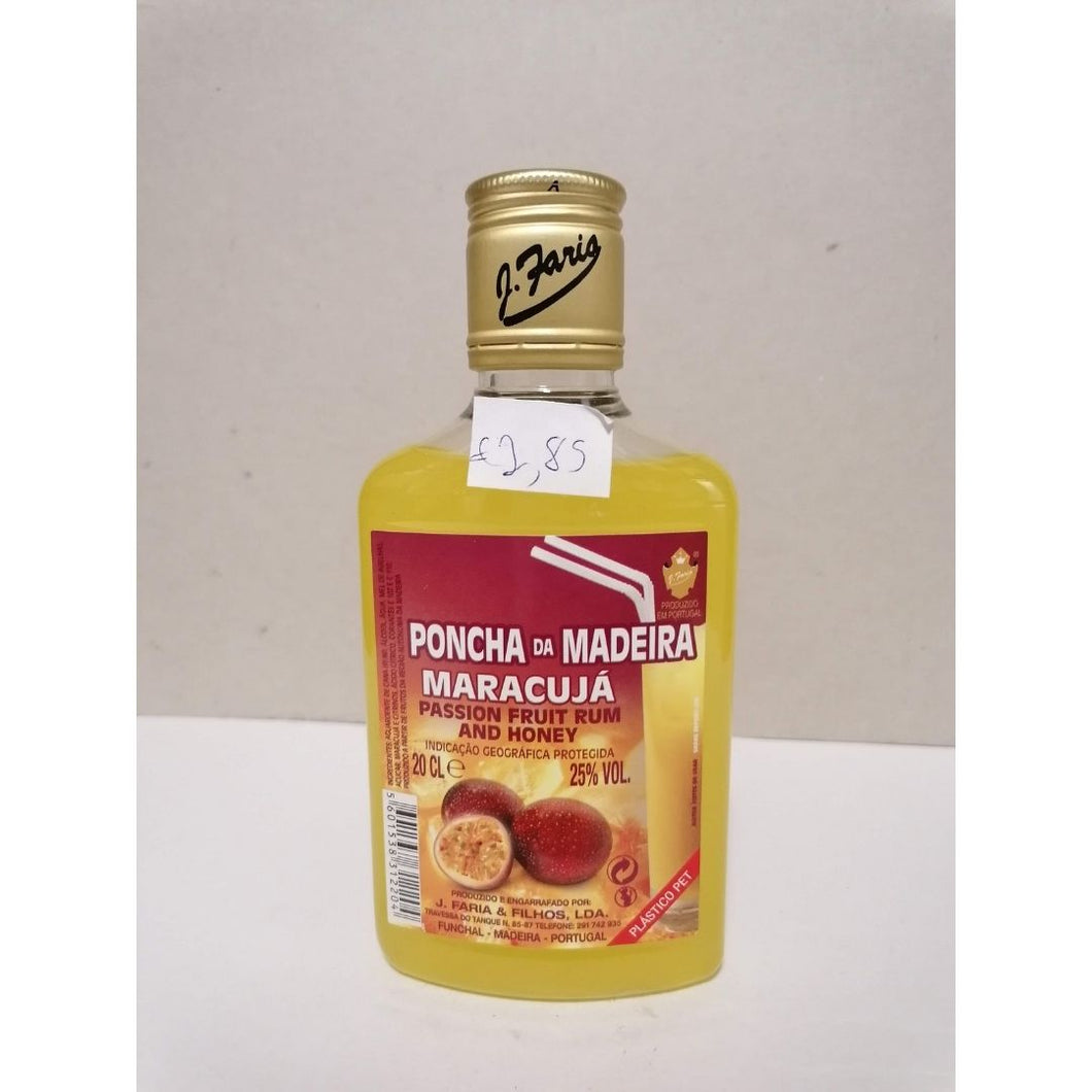 Poncha da Madeira Maracujá 25% Volume