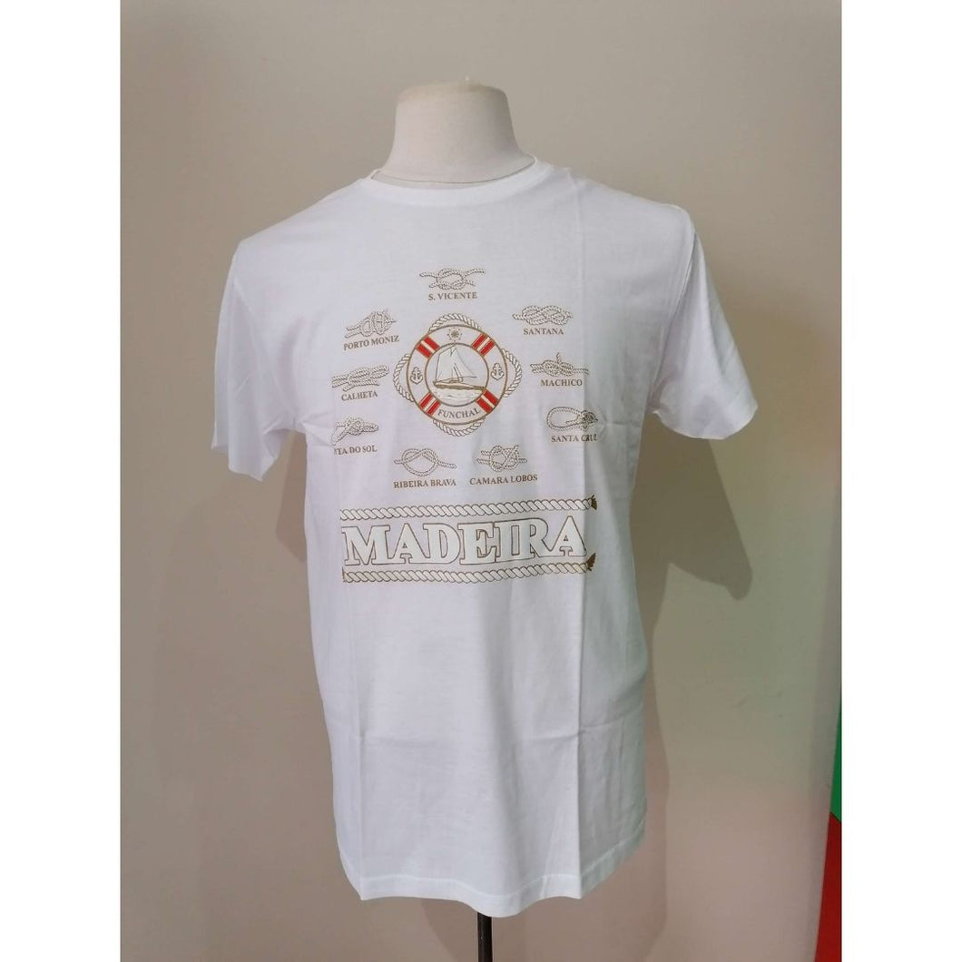 T-shirt Freguesias da Madeira: Branco