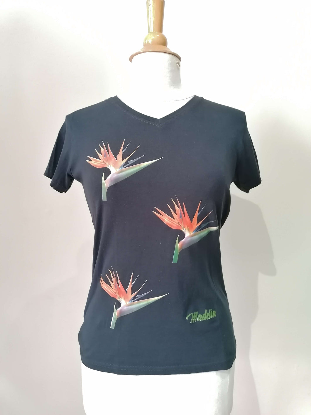 T-shirt Mulher Estrelícia (Slim): Preto