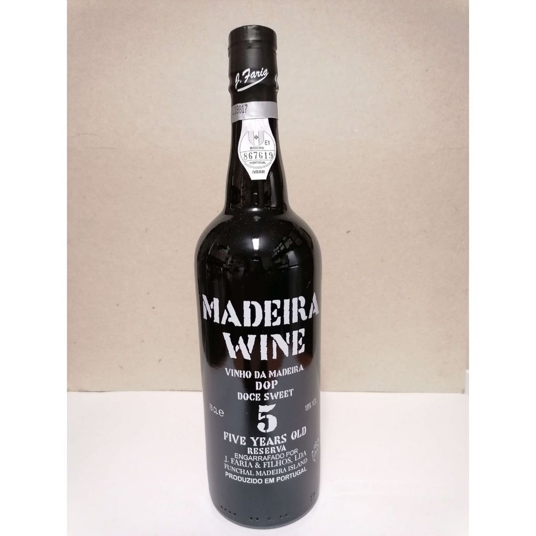 Vinho Madeira 5 Anos 75 cl: Doce